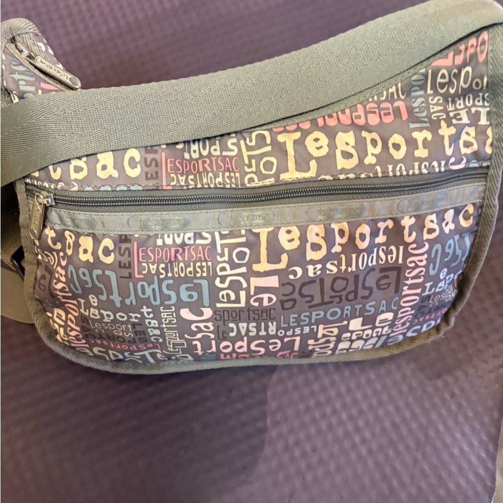 LeSportsac Pastel Graphic Text Crossbody Bag - Picture 7 of 16